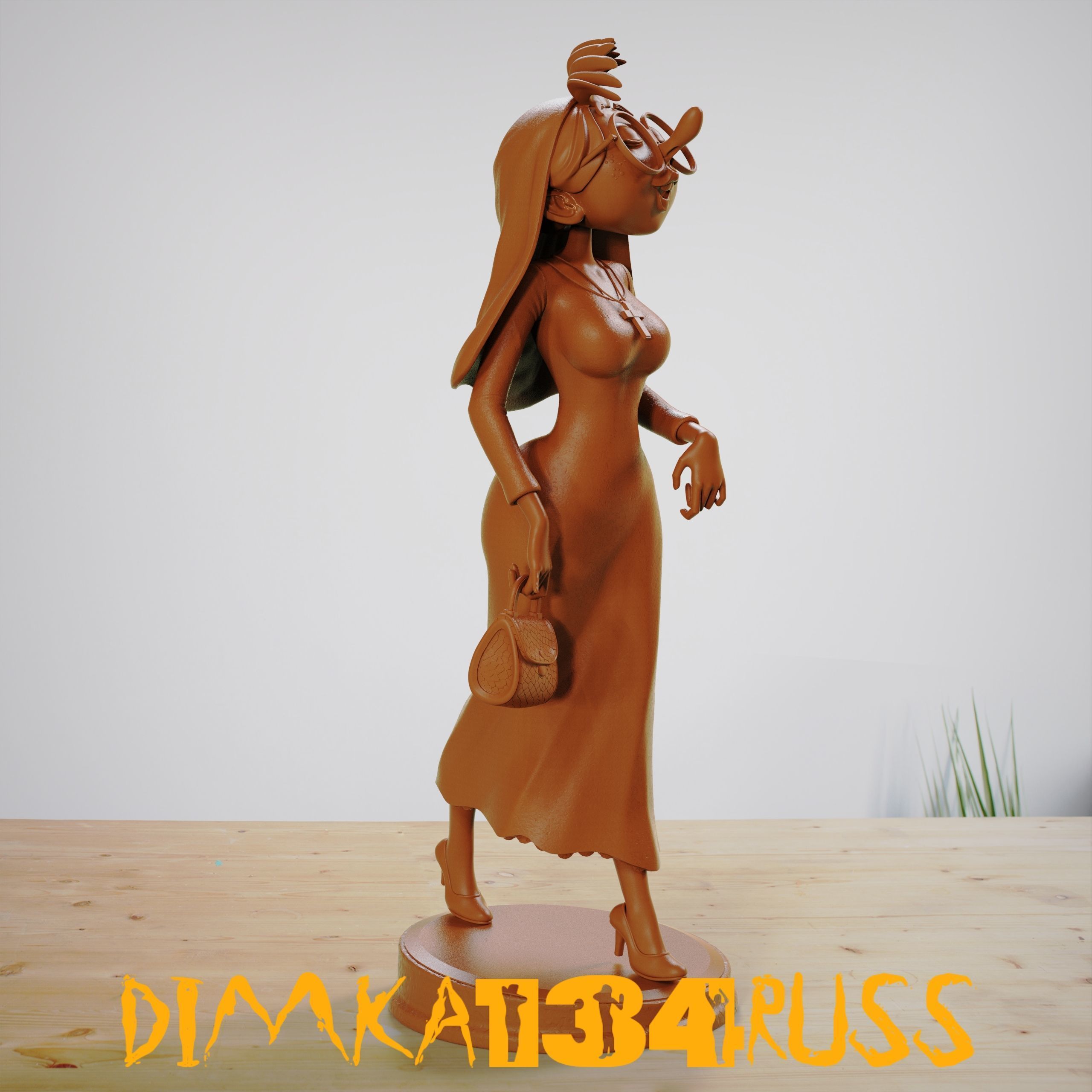 Miss Jeanne 3D print model_13