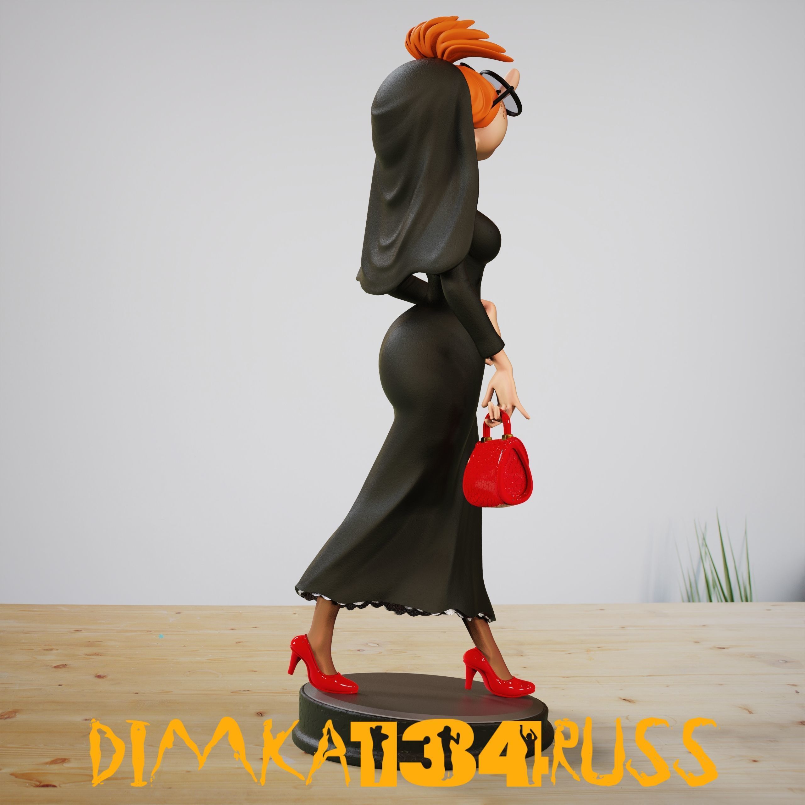 Miss Jeanne 3D print model_11