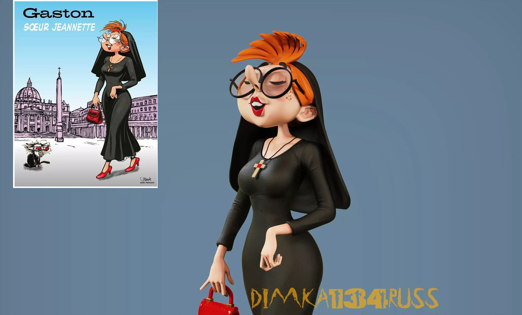 Miss Jeanne 3D print model_0