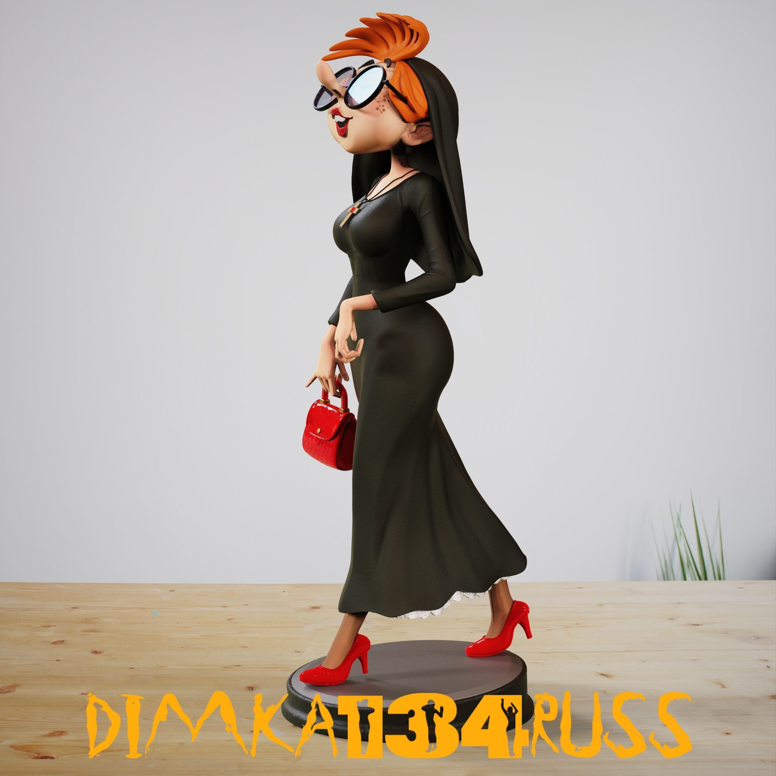 Miss Jeanne 3D print model_5