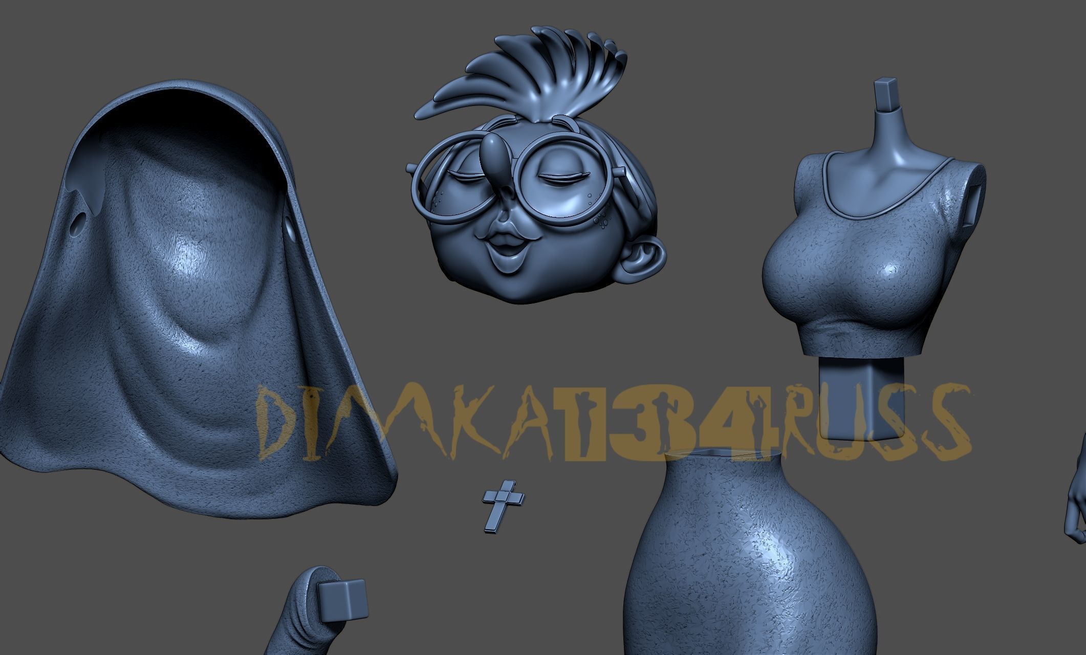 Miss Jeanne 3D print model_2