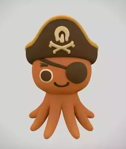 Cute Cartoon Fish 3D Model  Game-Ready PBR Textured