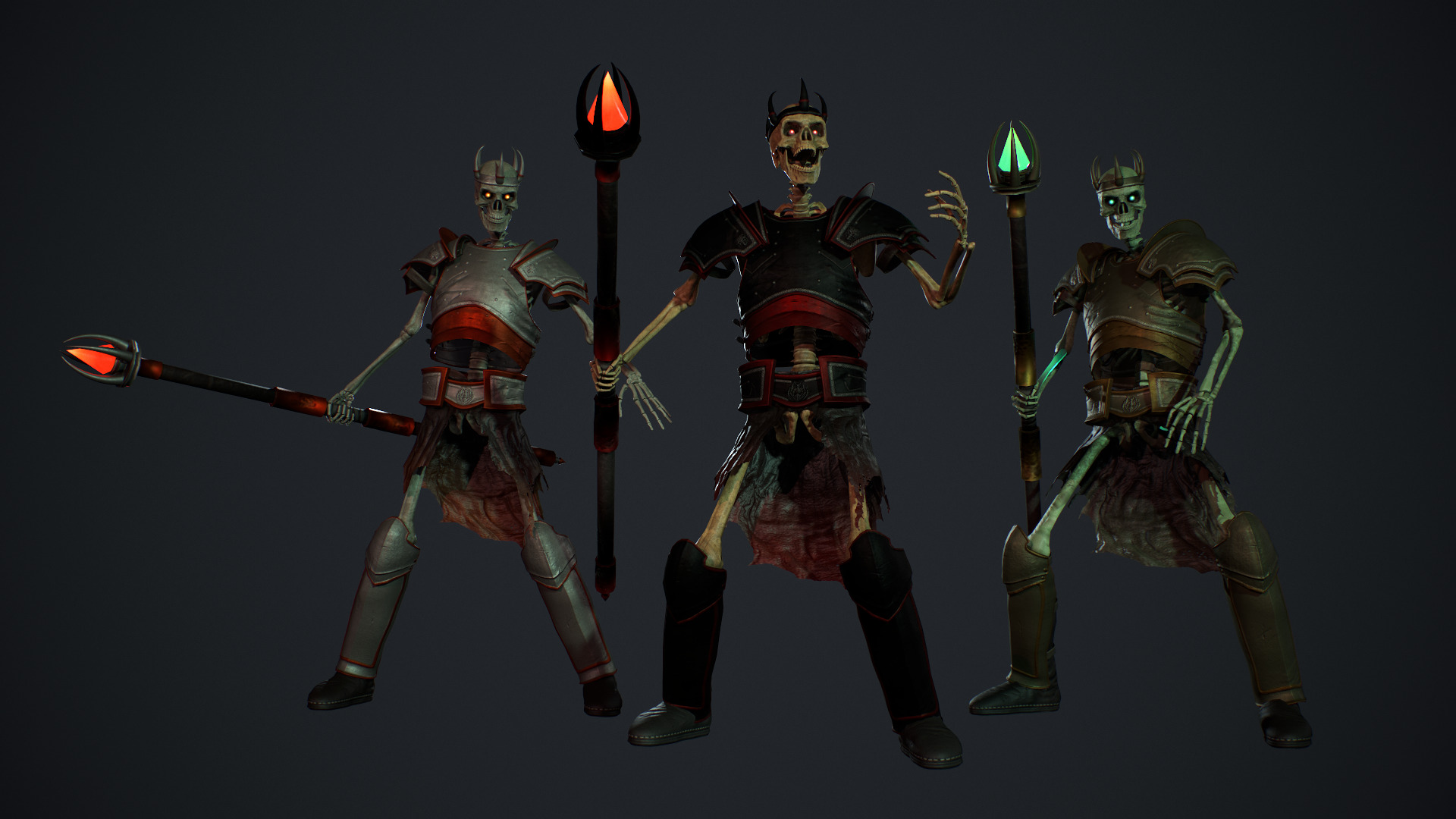 Skeleton Army Pack 3D Model Collection_22