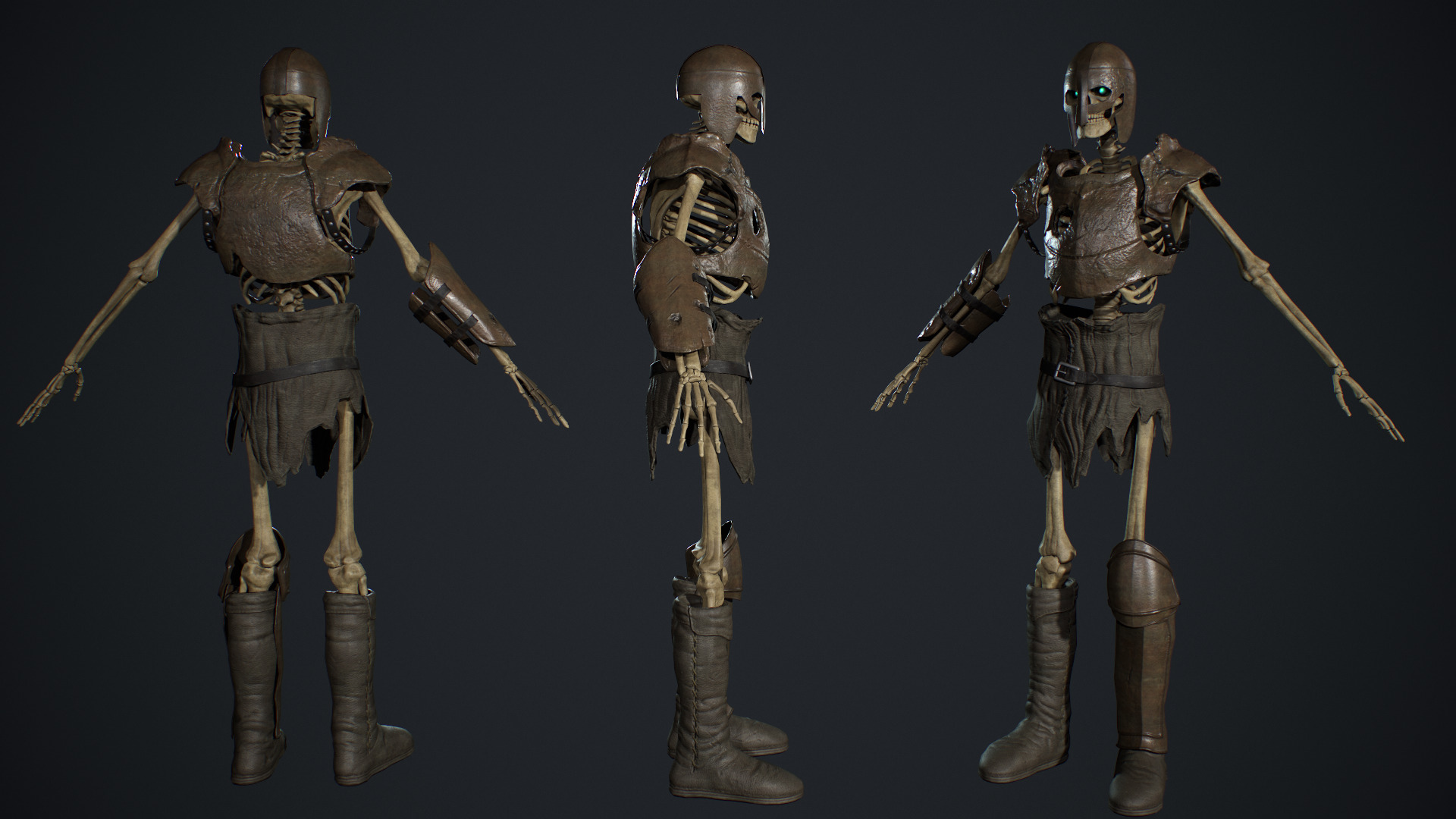 Skeleton Army Pack 3D Model Collection_6