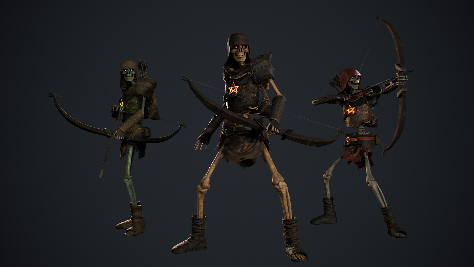 Skeleton Army Pack 3D Model Collection_26