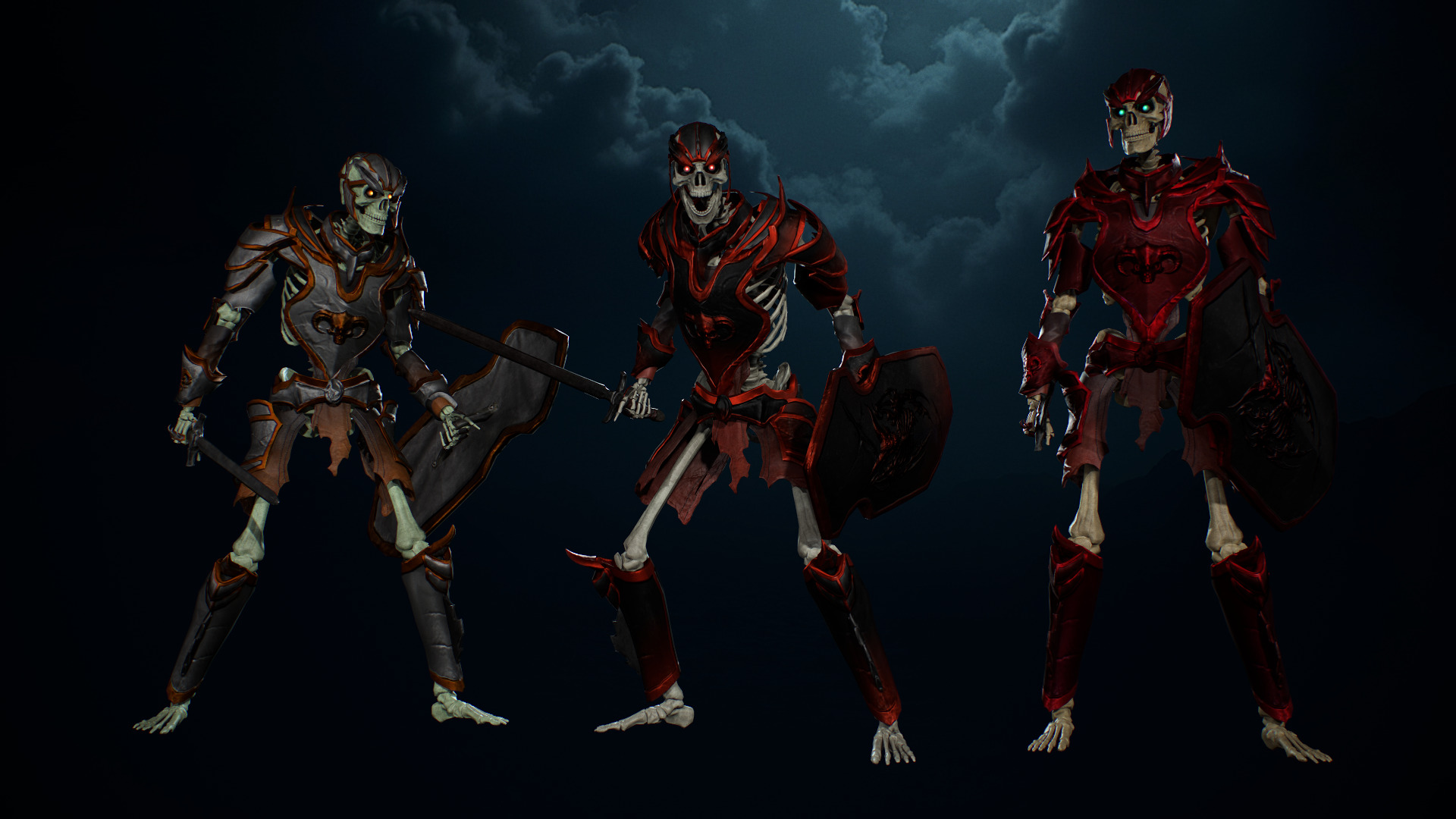 Skeleton Army Pack 3D Model Collection_18