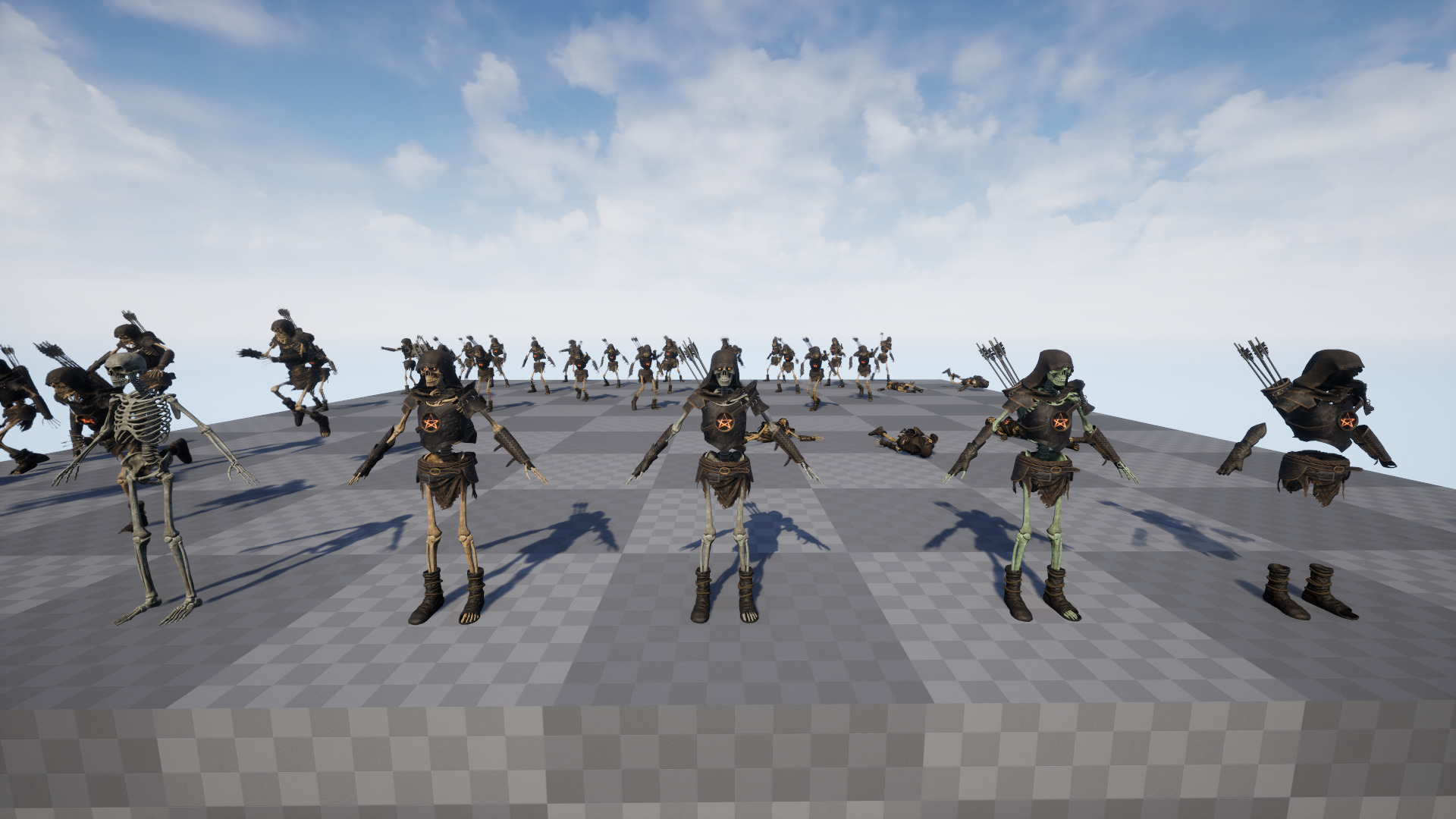 Skeleton Army Pack 3D Model Collection_27