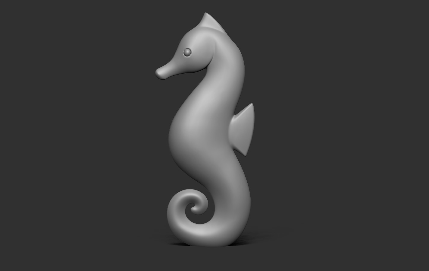 Seahorse 3D print model_11