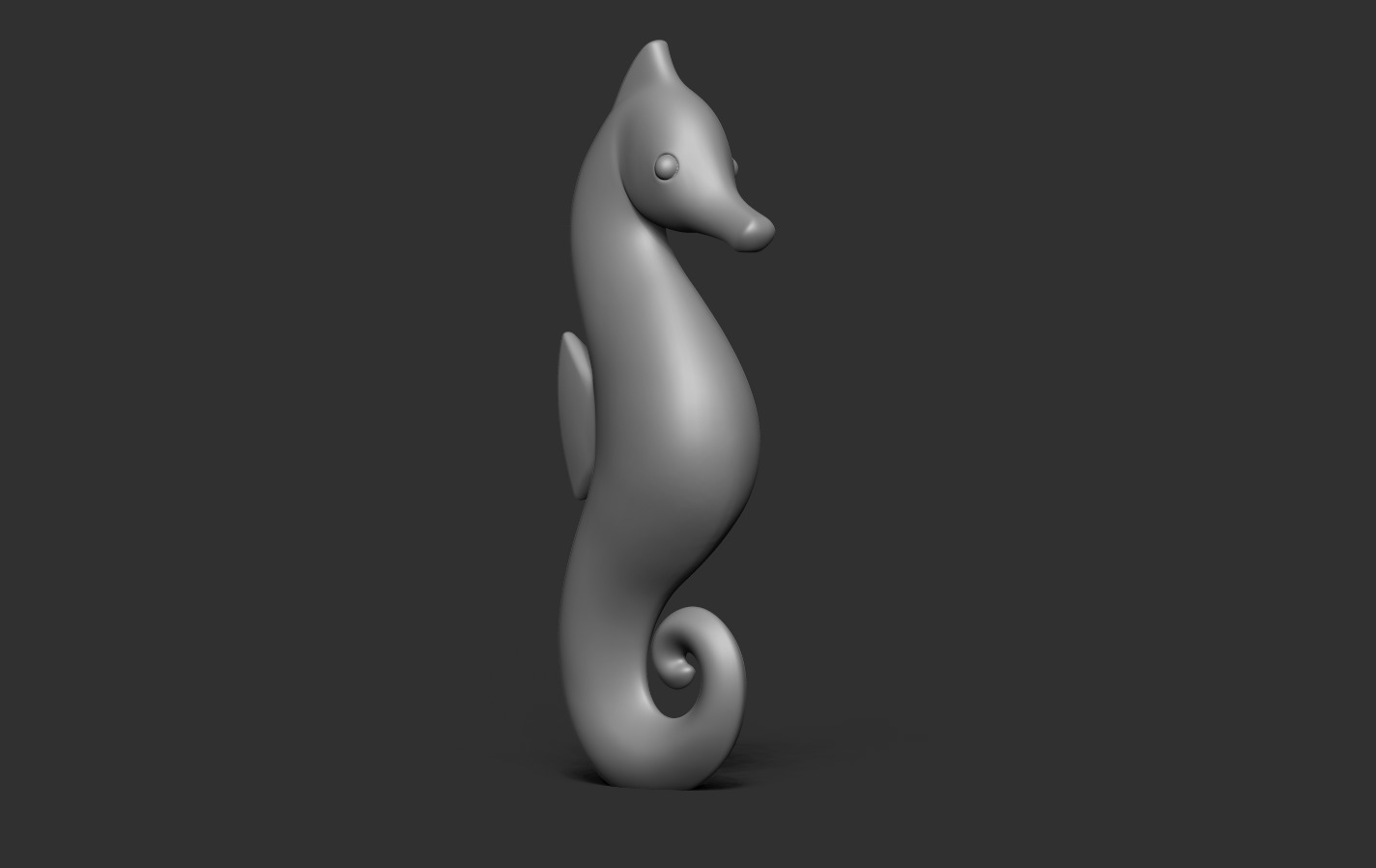 Seahorse 3D print model_14