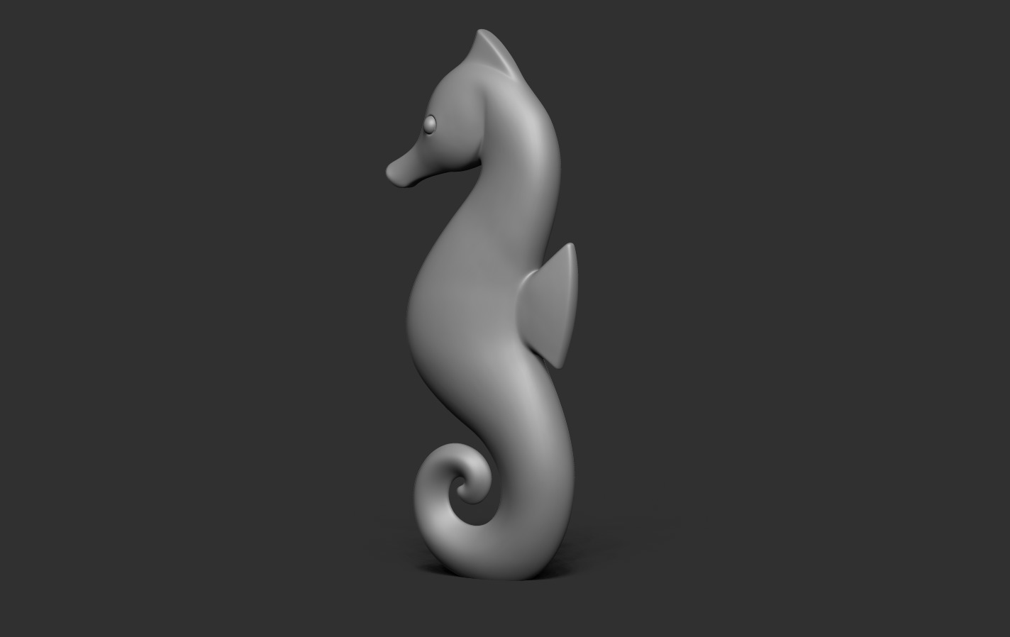 Seahorse 3D print model_12