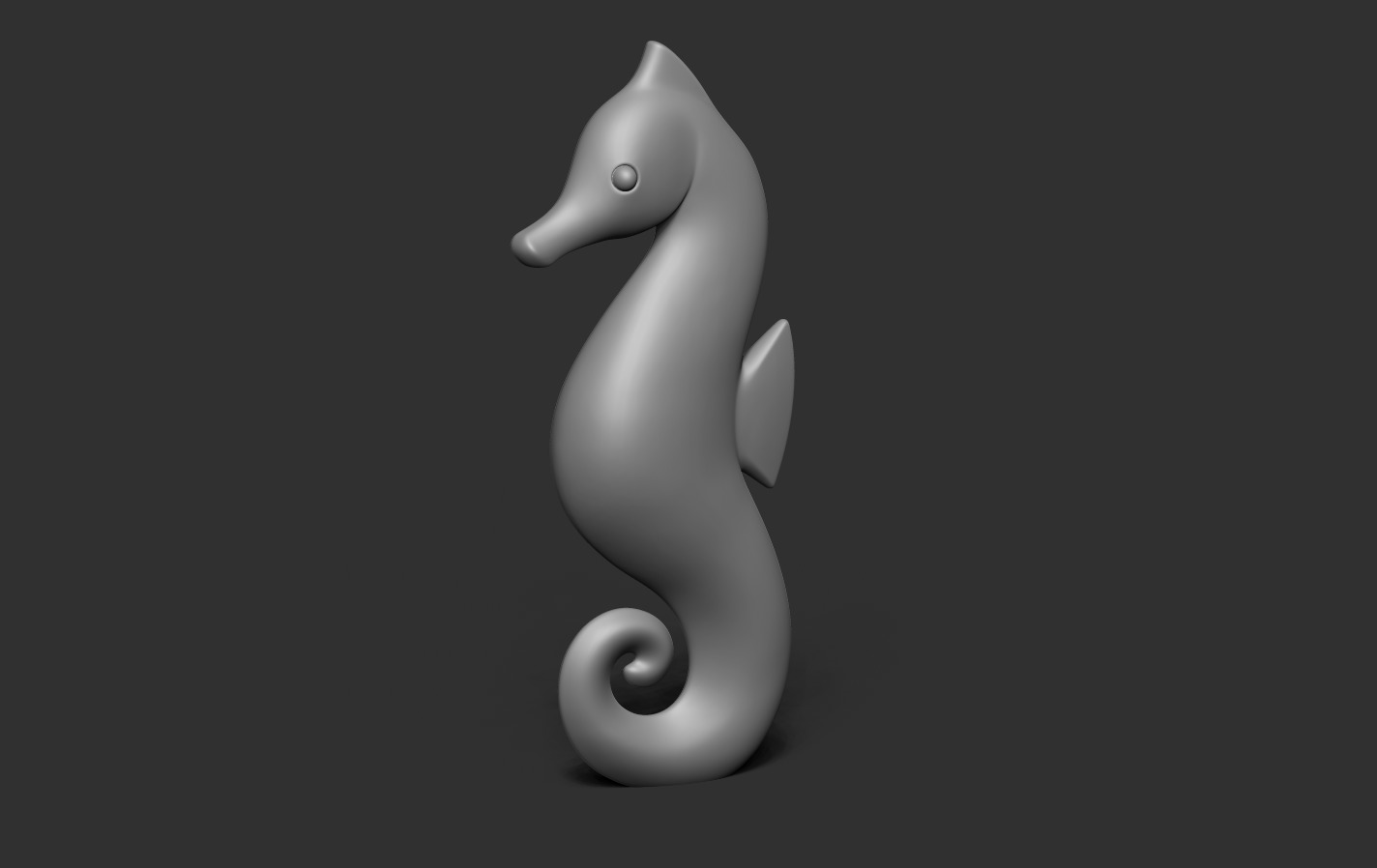 Seahorse 3D print model_10