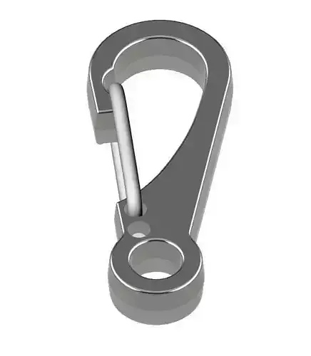 Metal Carabiner 3D print model