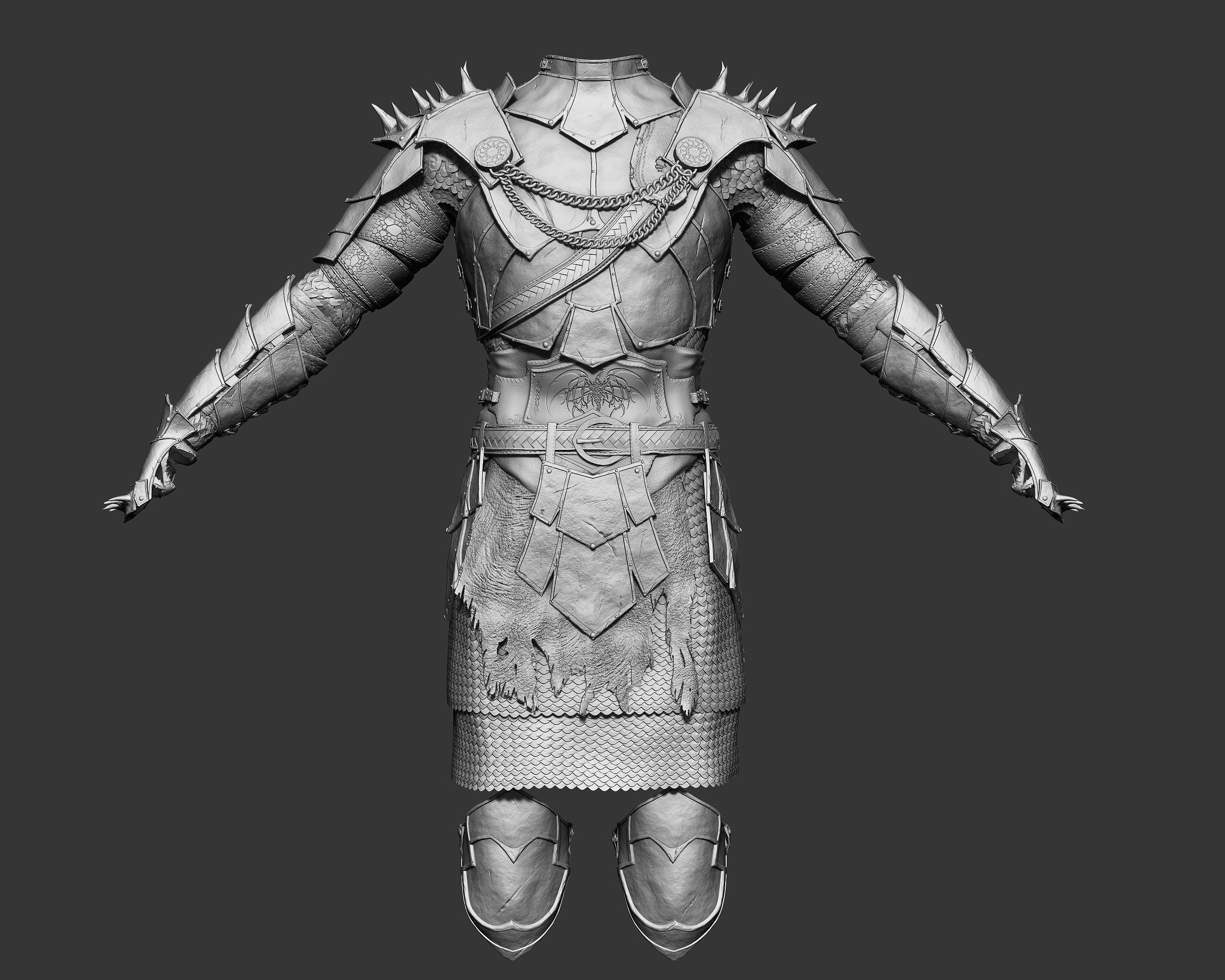 Zbrush Armor 3D model_1