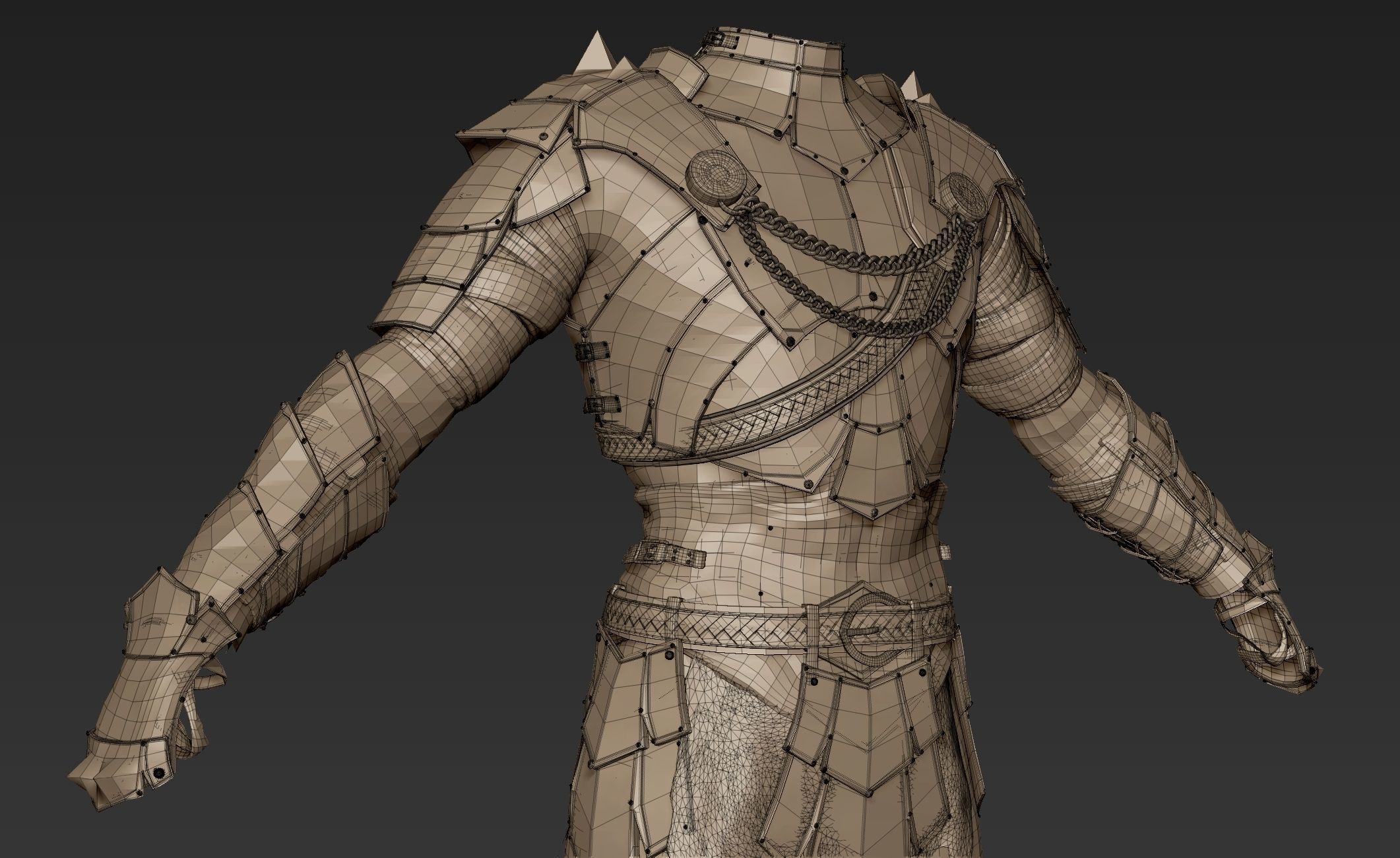 Zbrush Armor 3D model_10