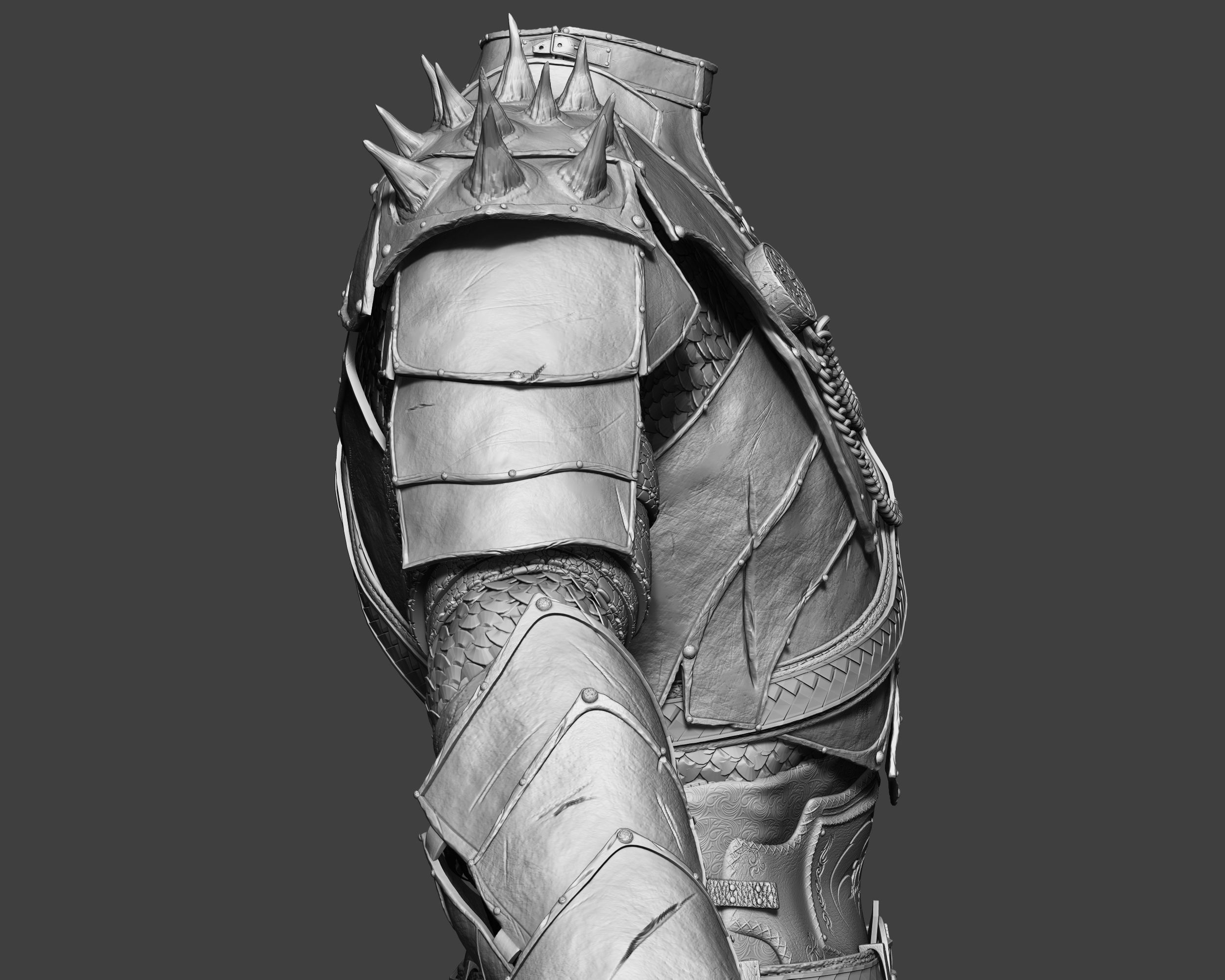 Zbrush Armor 3D model_3