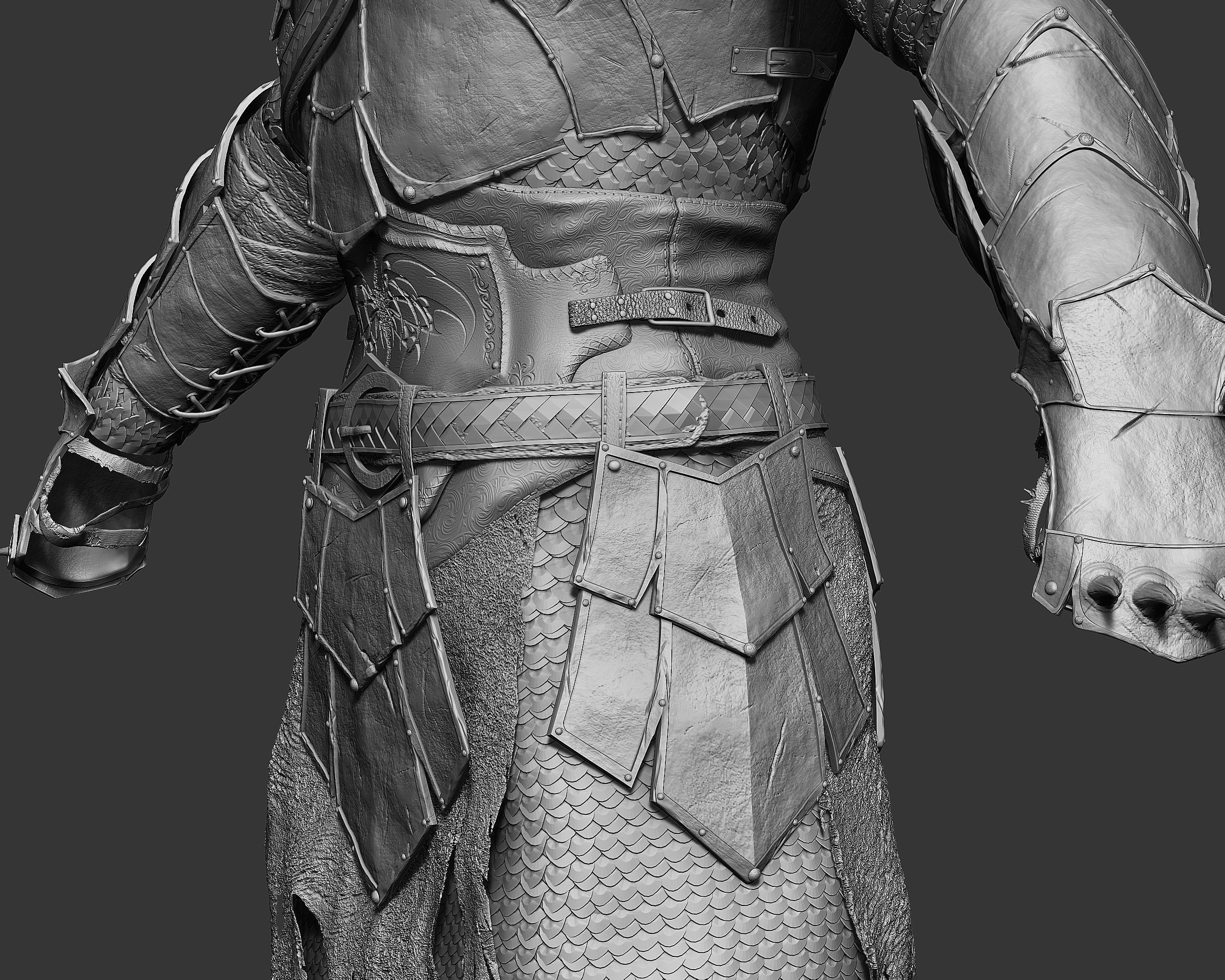 Zbrush Armor 3D model_2