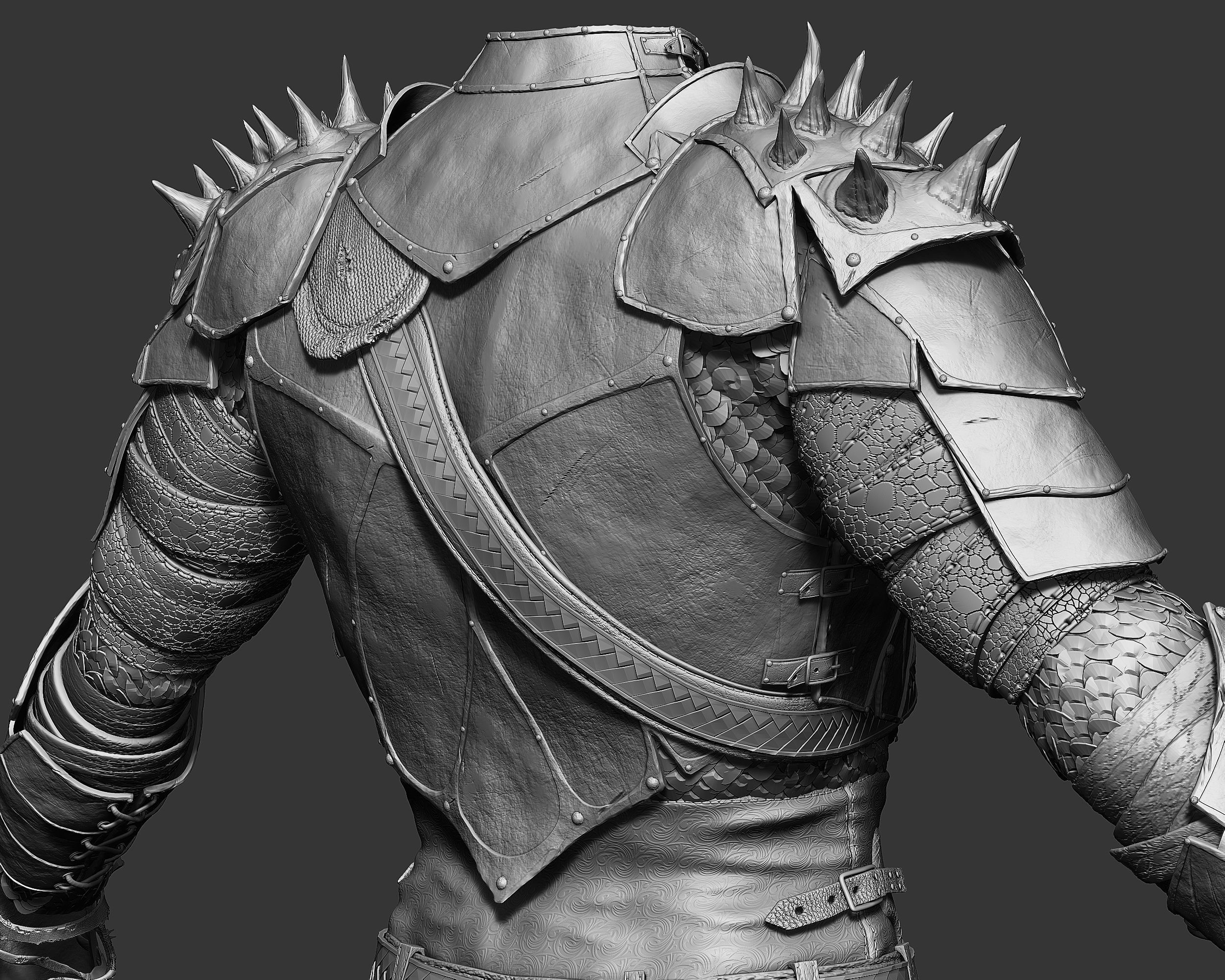 Zbrush Armor 3D model_5