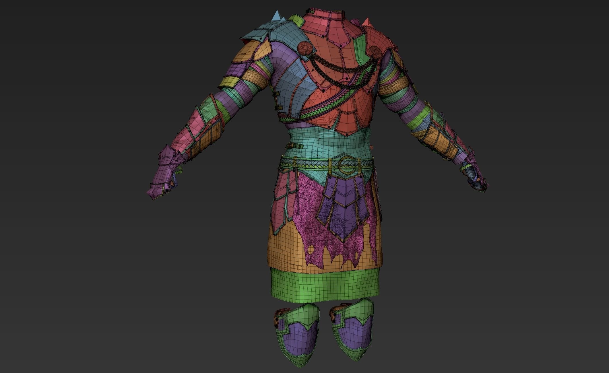 Zbrush Armor 3D model_8