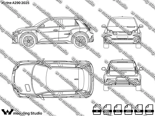 Alpine A290 2025 blueprint