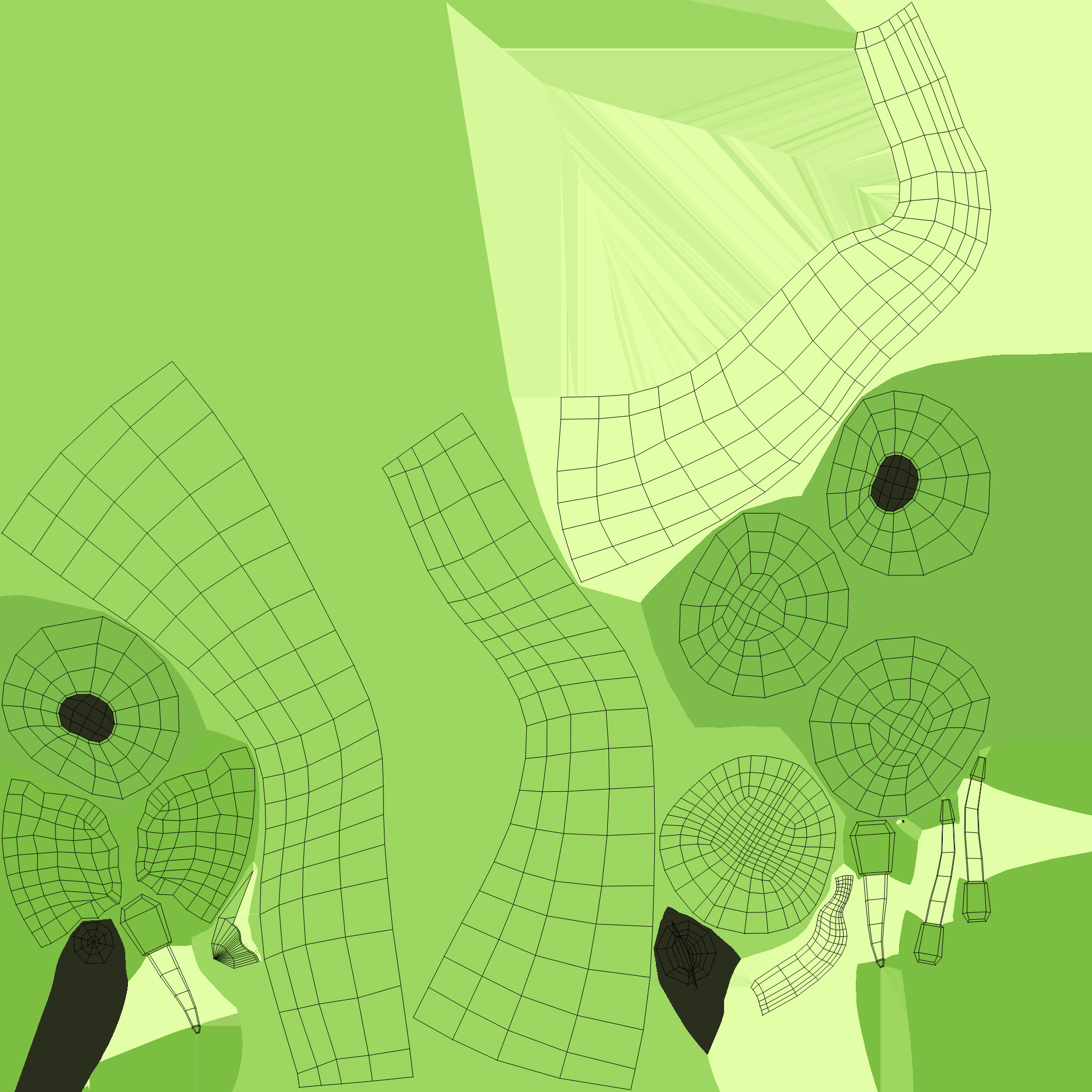 Frog Hat Low-poly 3D model_8