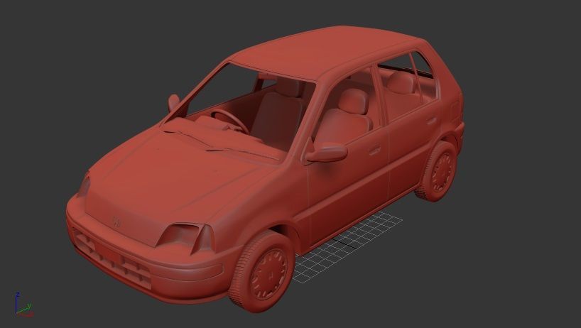 H Logo GA3 5door 1996 3D print model_1