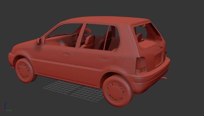 H Logo GA3 5door 1996 3D print model_2