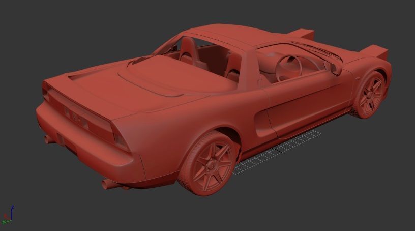 H NSX Type R 1992 3D print model_2