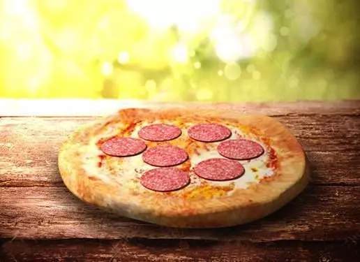 Pepperoni Pizza Low-poly 3D model_0