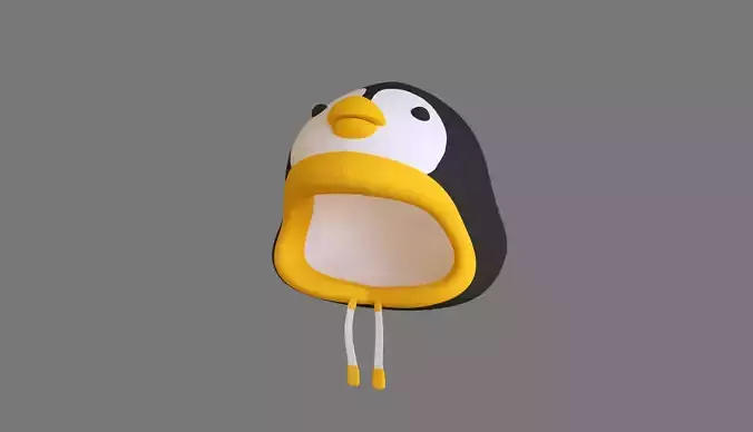 Penguin Hat Low-poly 3D model