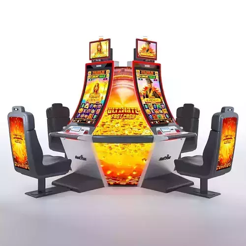 Arc Single Casino Slot Machine and Chair