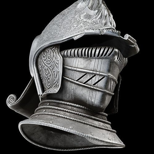 BANISHED KNIGHT COSPLAY Helmet Elden Ring Replica STL Fan Art  Low-poly 3D print model