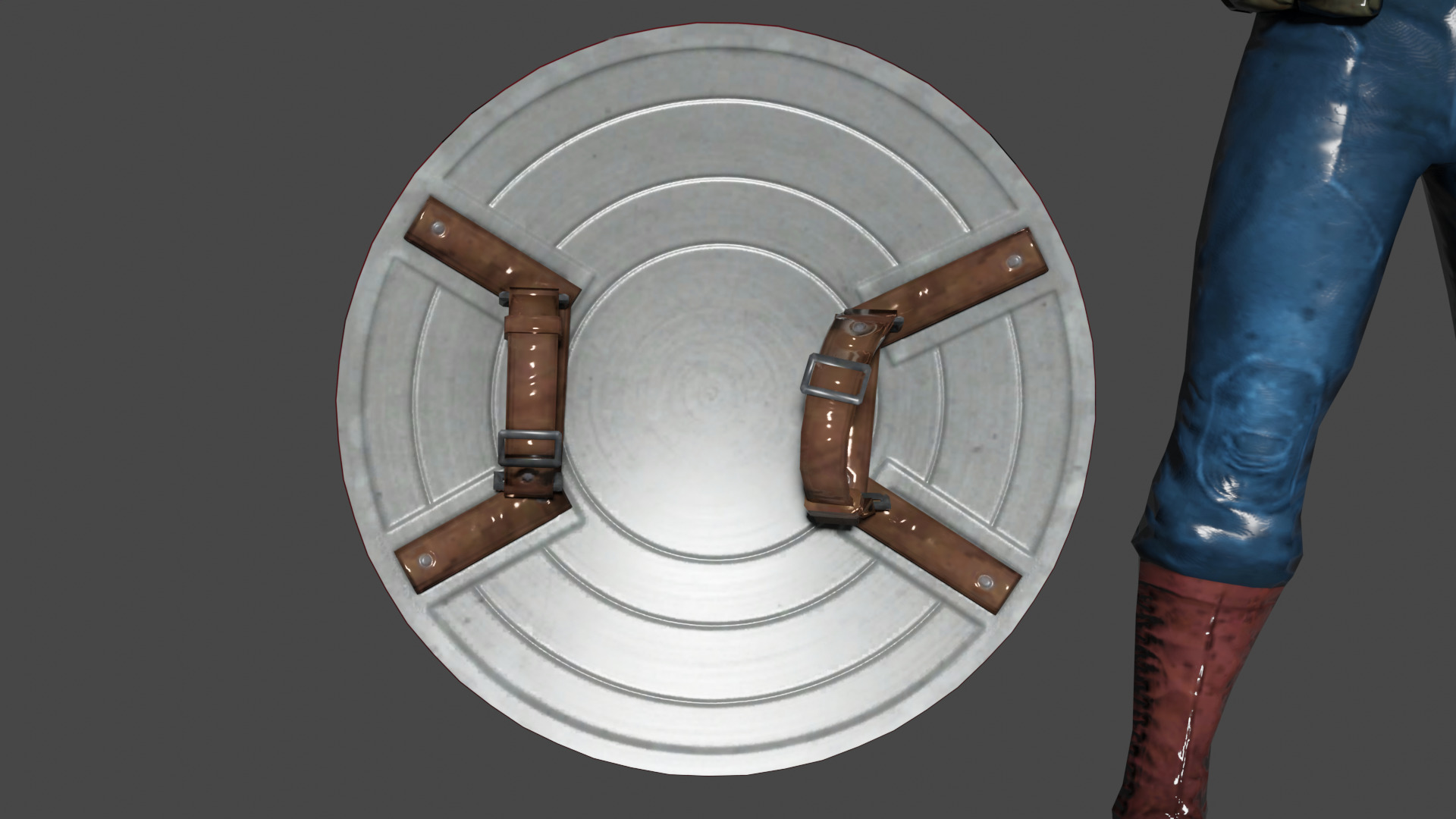 Captain America Low-poly 3D model_8