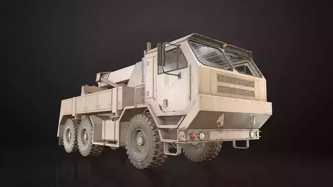 Military Truck V1 - Wrecker Low-poly 3D model