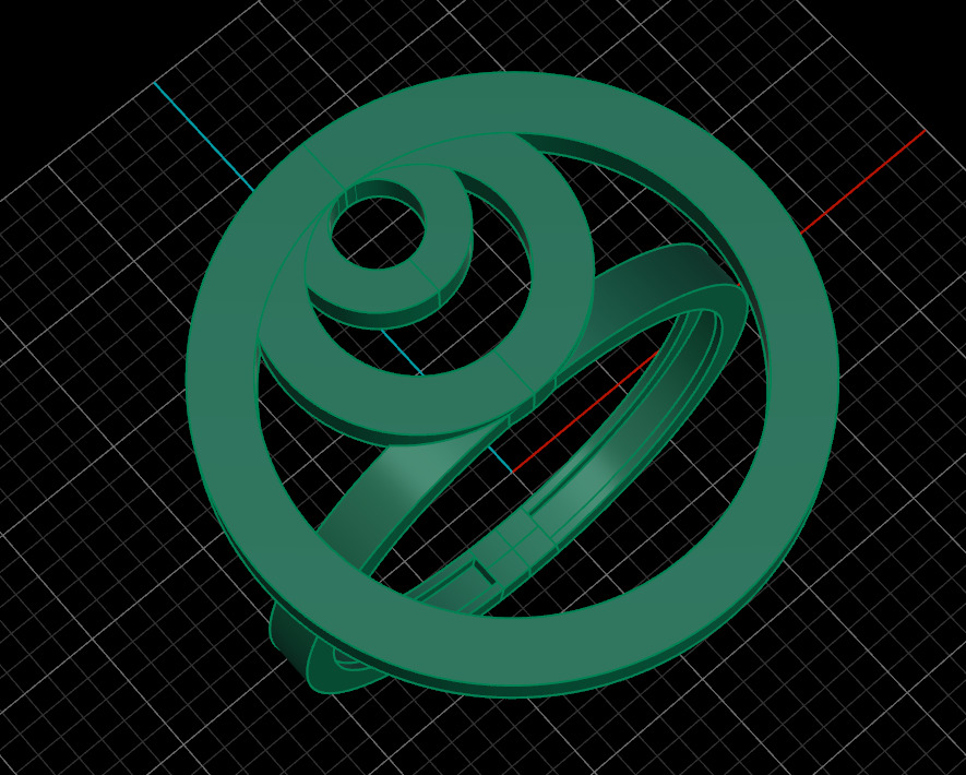 jewelry ring 311 3D print model_2