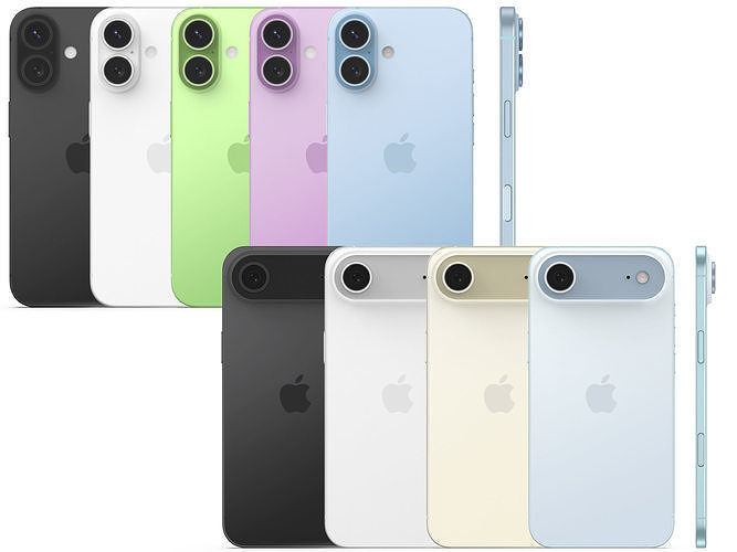 Apple iPhone 17 and 17 Air 2025 3D model