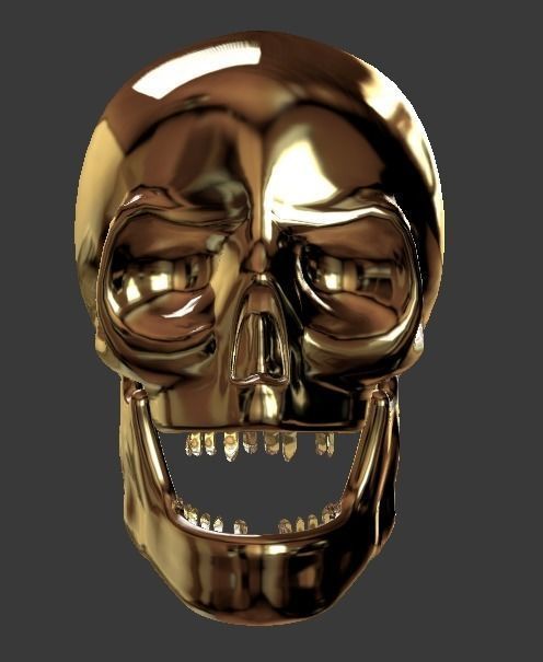 Skull High and Low Poly -Please Read Destription- Free low-poly 3D model