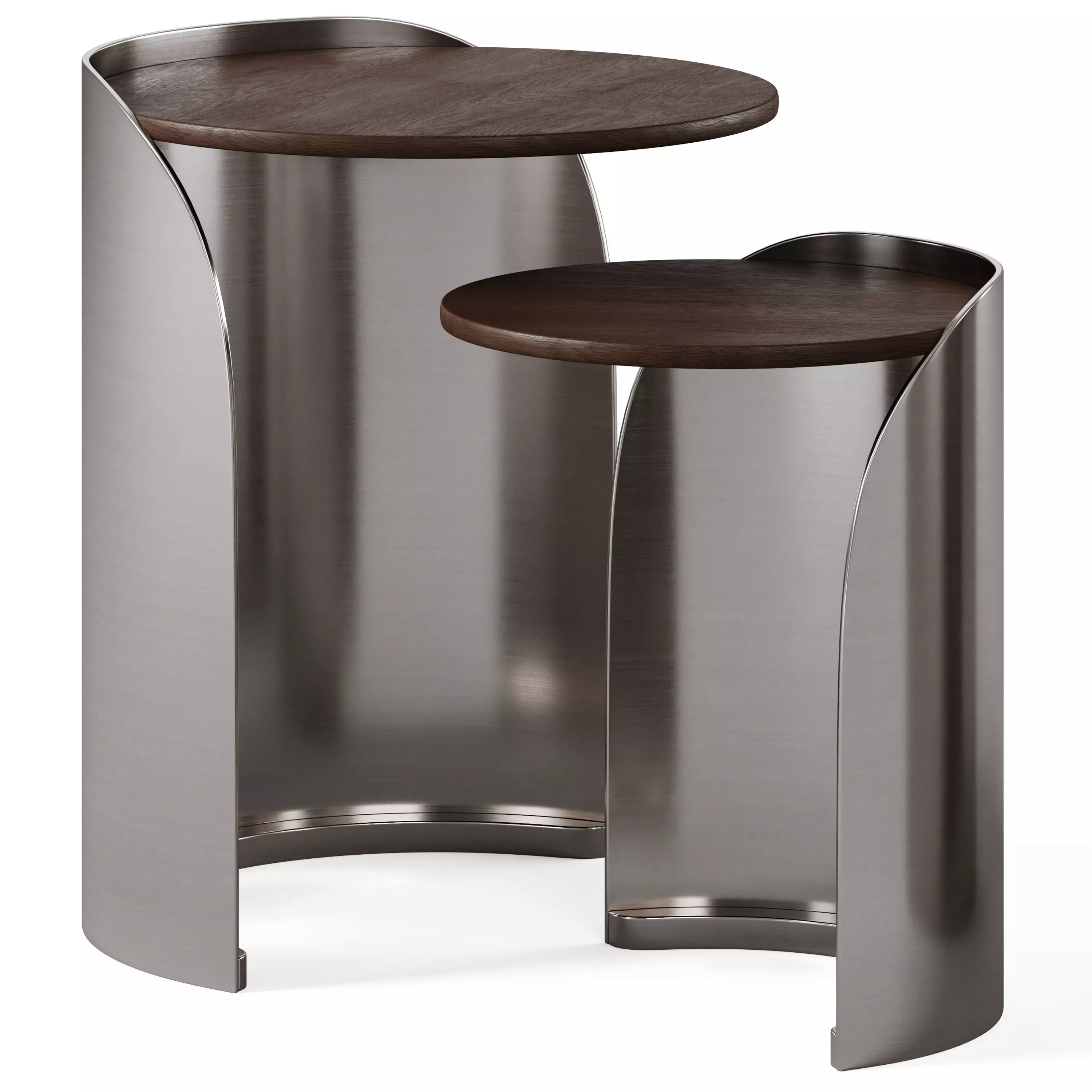 Xireisa round nesting side tables by Sklum 3D model_0
