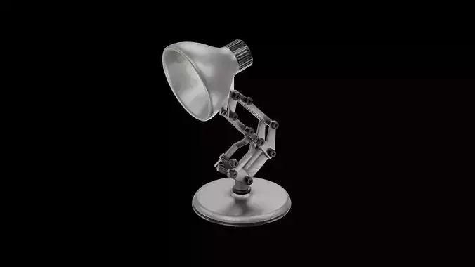 Industrial Desk Lamp - Realistic 3D Model 