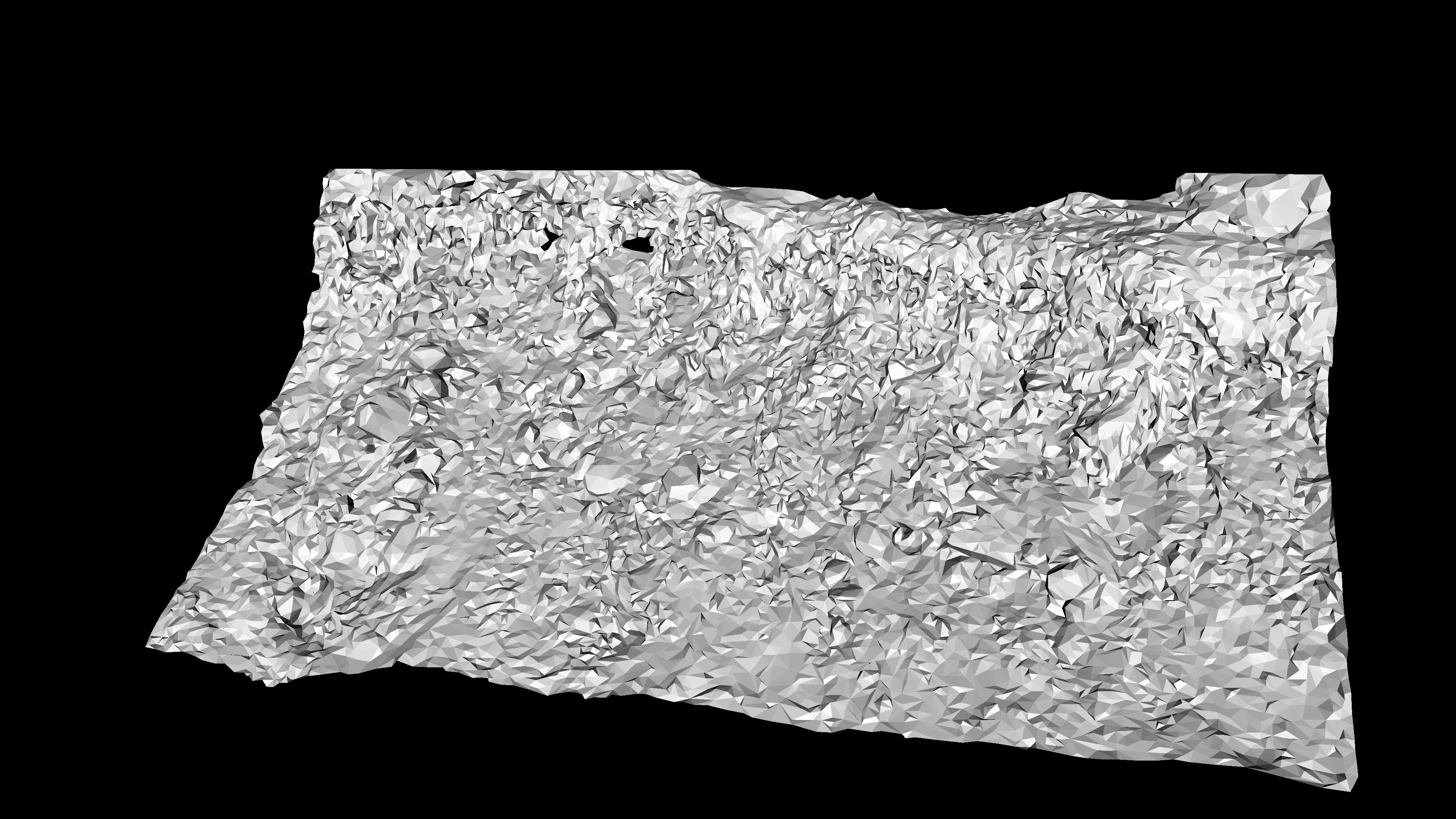 Alpine river gravel embankment with roots Low-poly 3D model_15