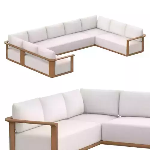 Lagos Teak Customizable Sectional