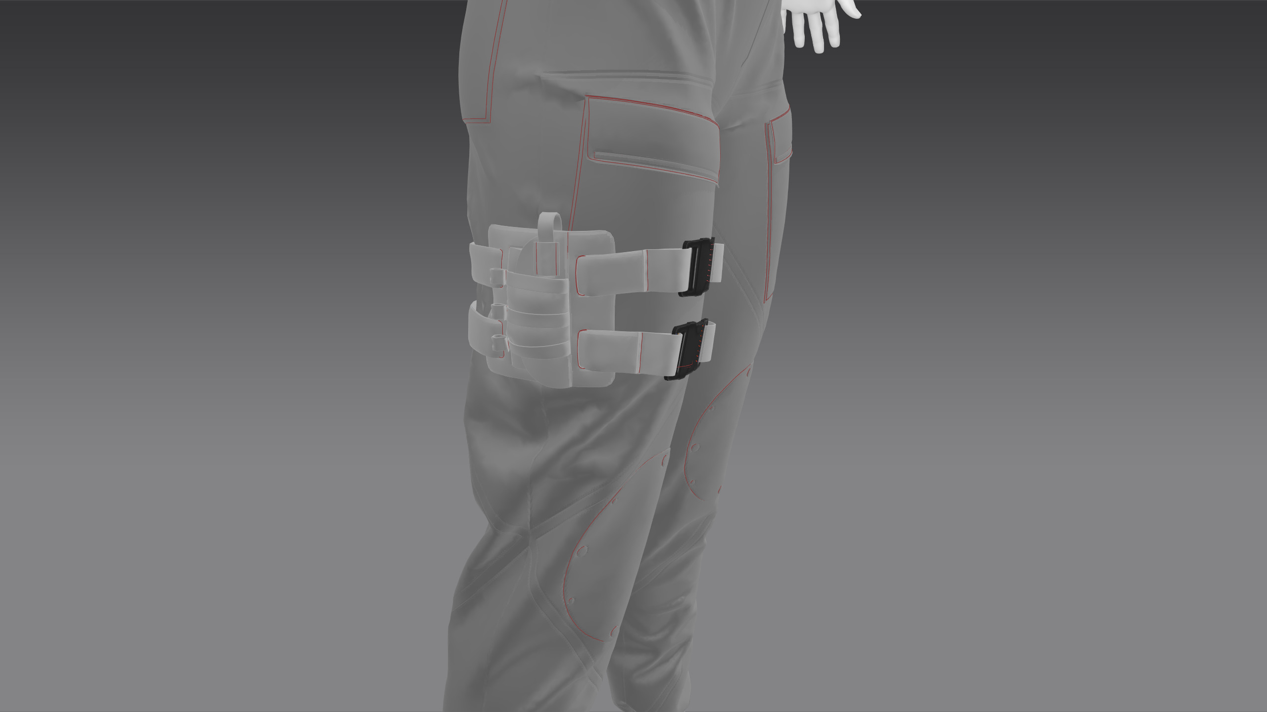 Military Outfit Full Tutorial and Project Files Low-poly 3D model_33