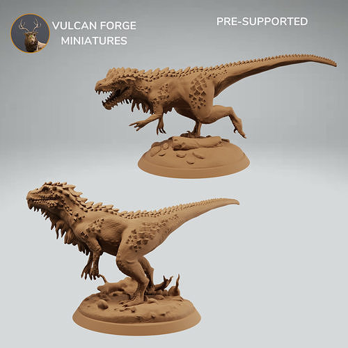 Swamp raptor fantasy raptor bundle 3D print model