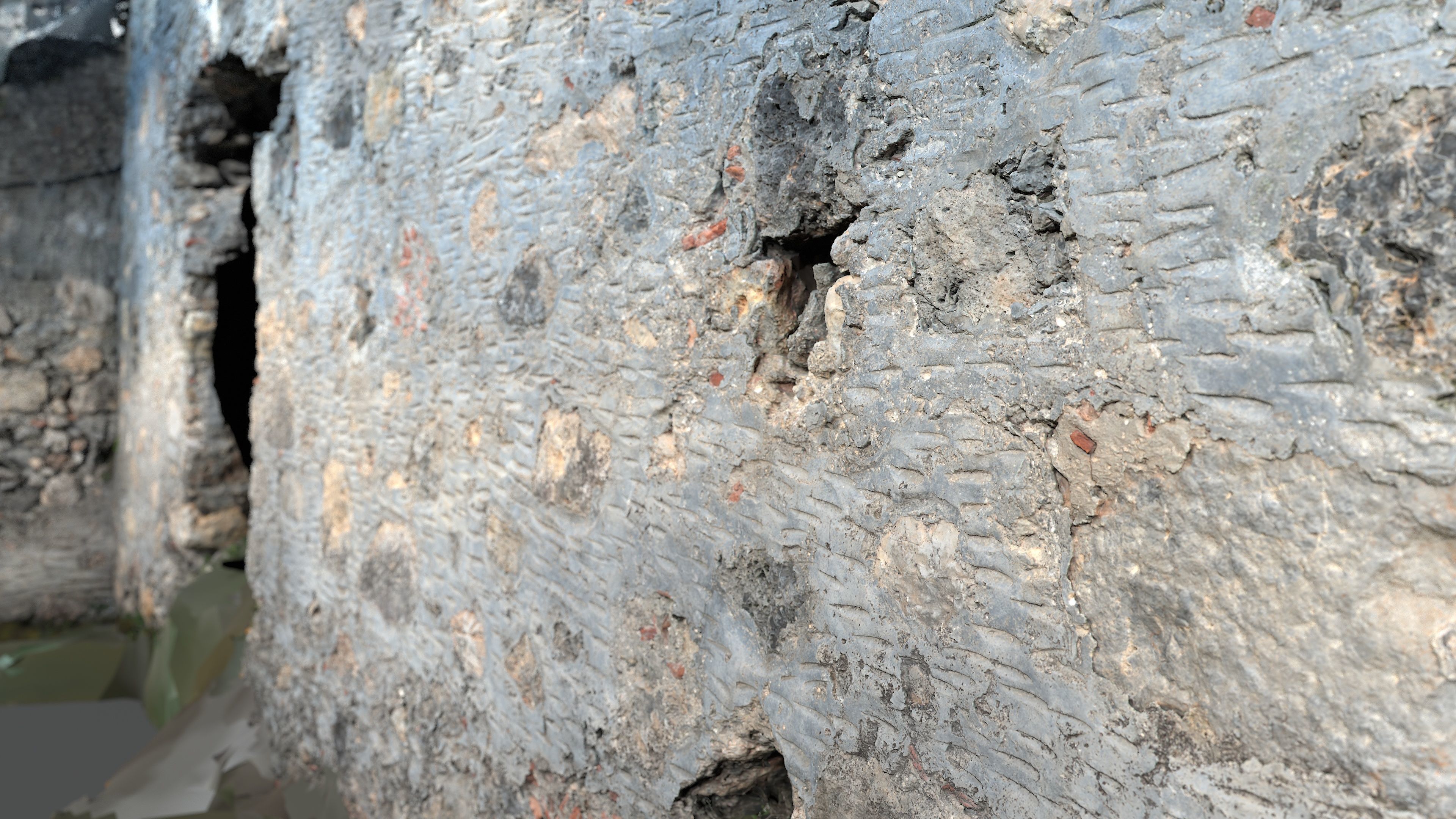 Abandoned House Ruined Part Scan - House Wall 3D model_8