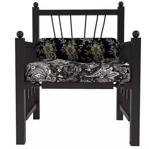 Madras Armchair Burgundy