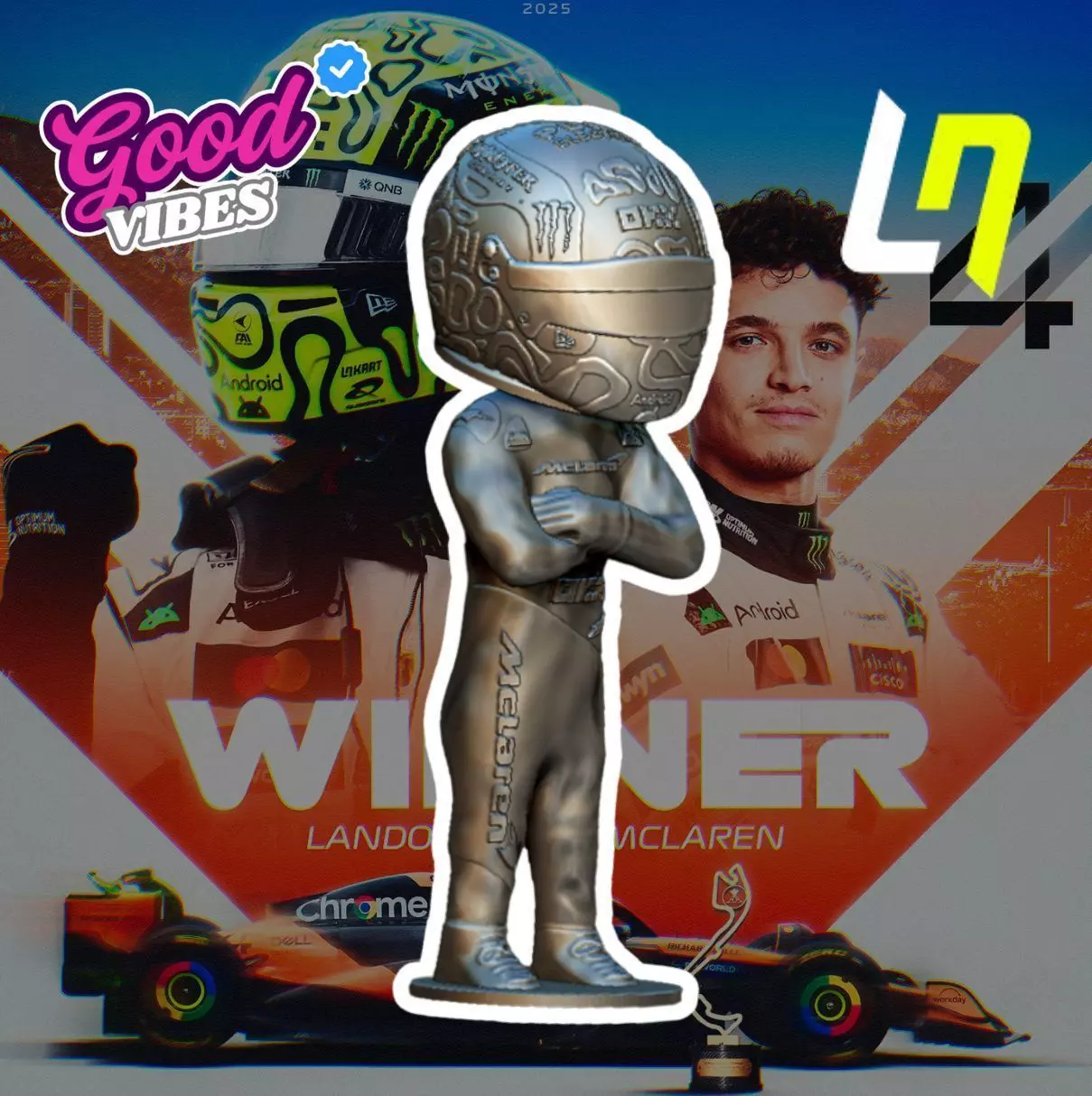 DOLL EDITION LIMITID LANDO NORRIS MCLAREN 2025 3D print model_0