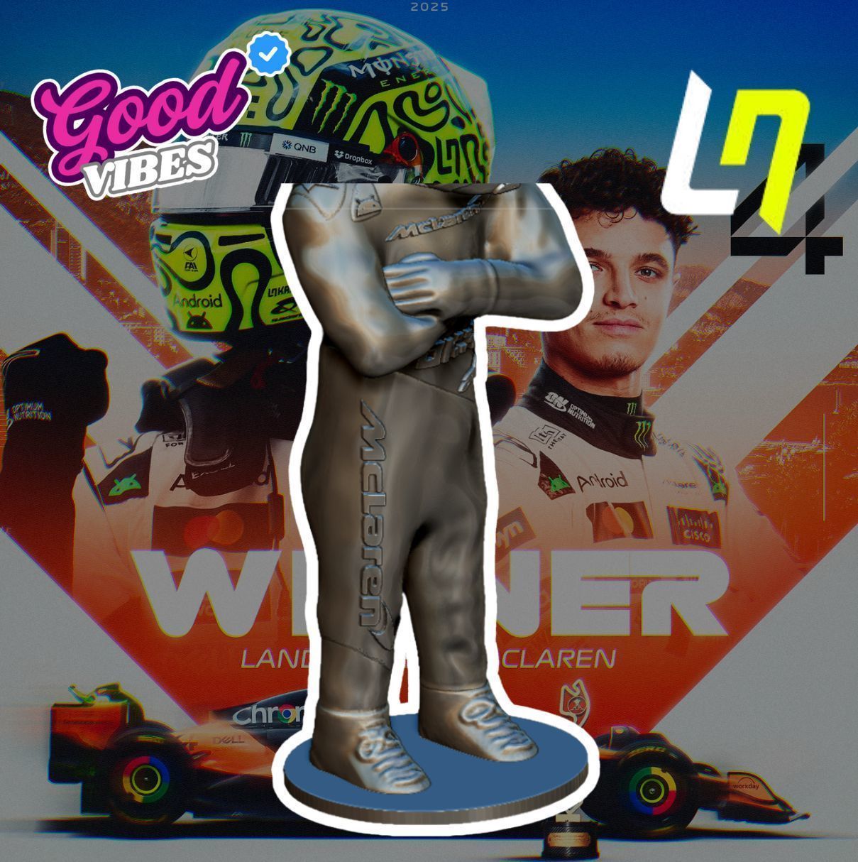 DOLL EDITION LIMITID LANDO NORRIS MCLAREN 2025 3D print model_5