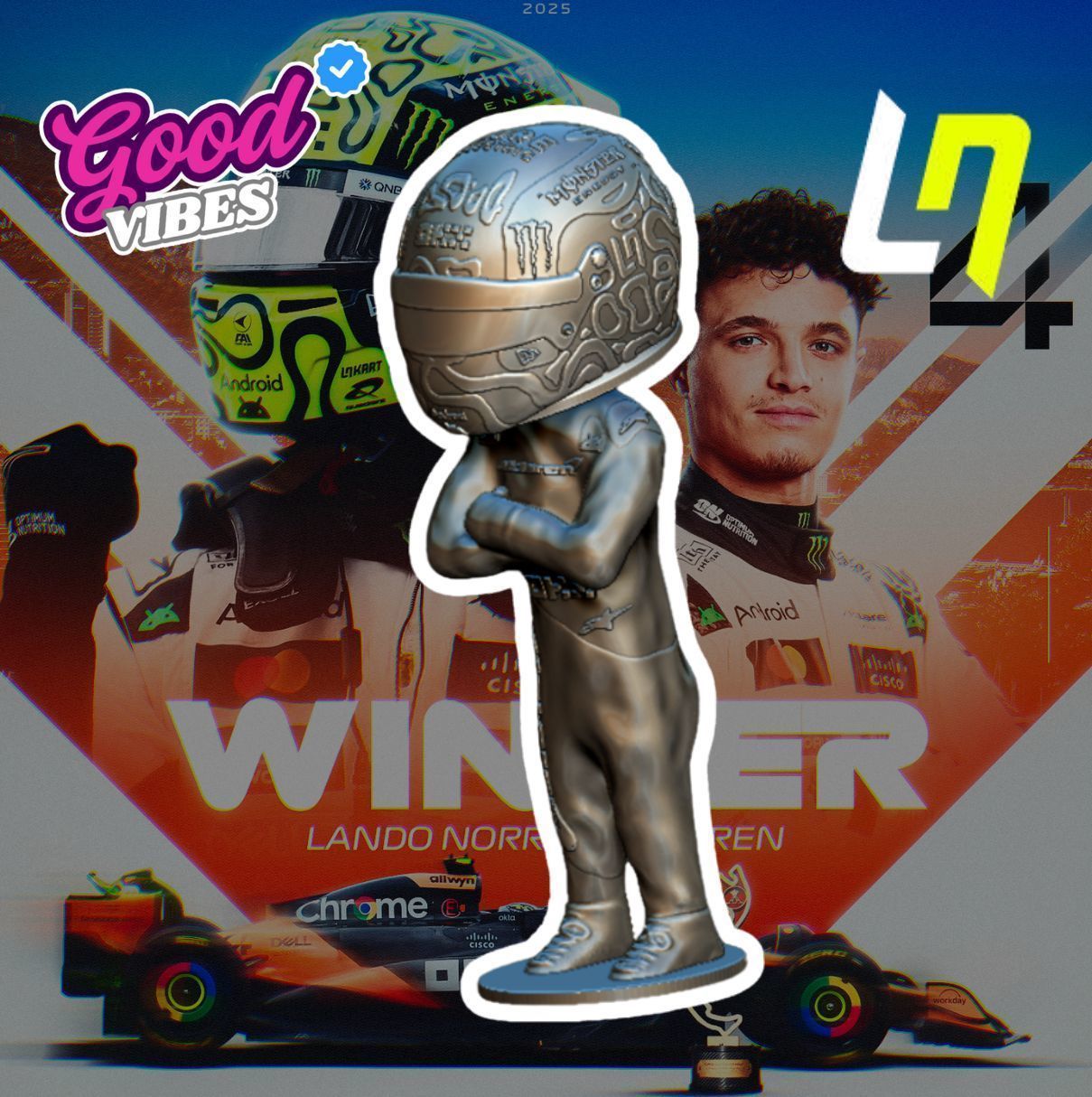 DOLL EDITION LIMITID LANDO NORRIS MCLAREN 2025 3D print model_1