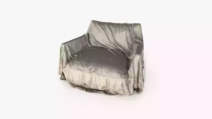 Dirty Covered Armchair Big