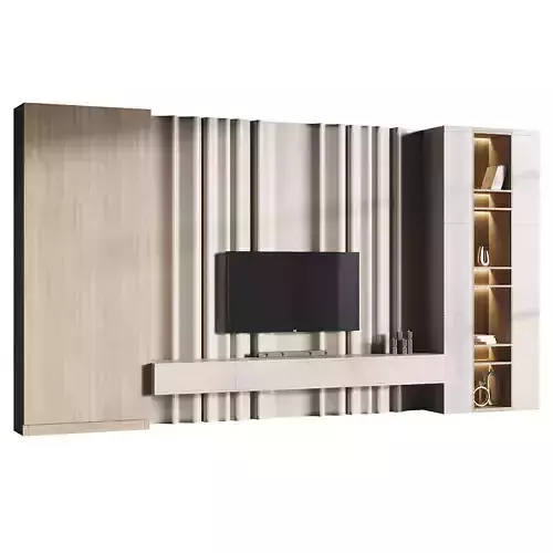 Modern TV Wall 03