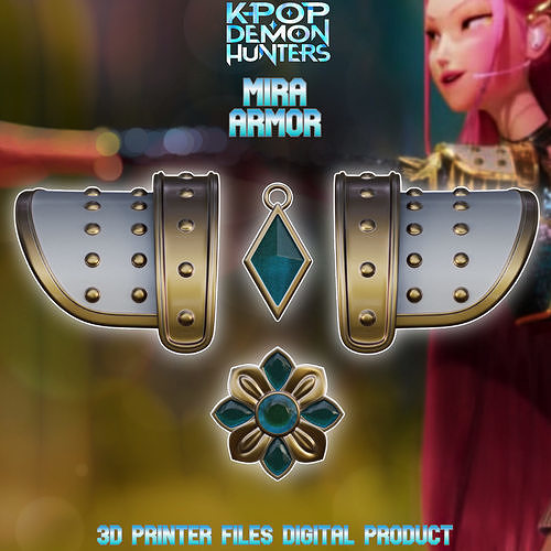  Mira Cosplay Armor and Accessories Kpop Demon Hunters  3D print model